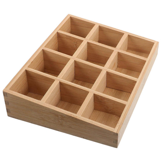 12-slot Bamboo Spice Rack