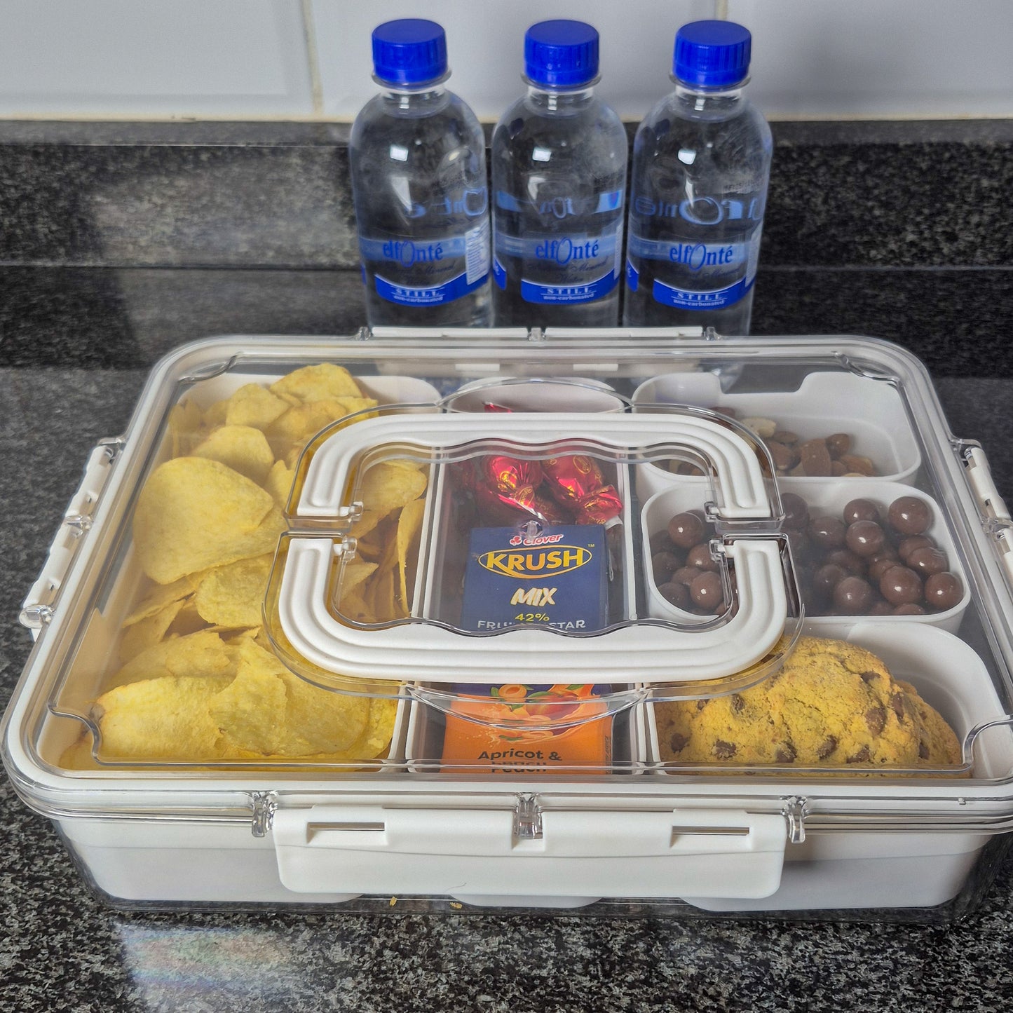 Multi-Compartment Snack box/ Travel Serving Tray