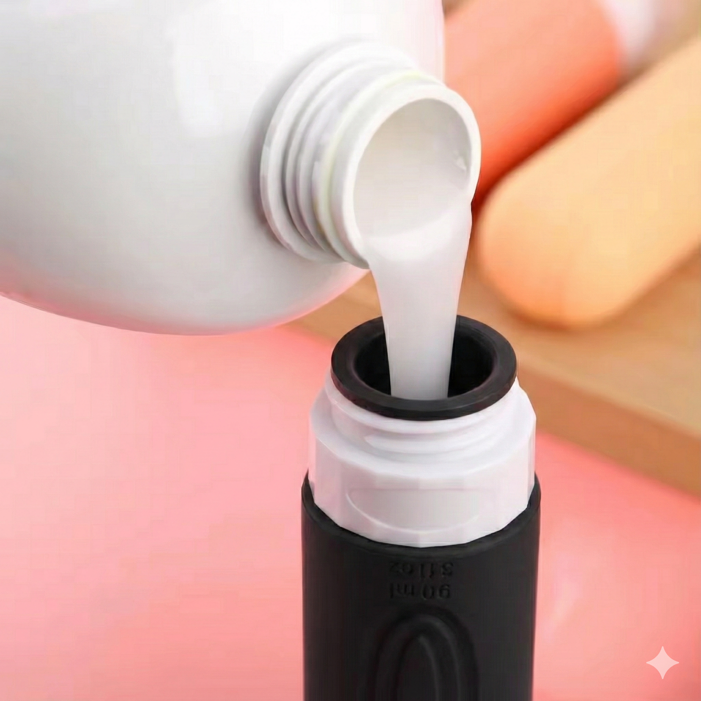 4-pack Refillable Travel silicone bottles - 90ml