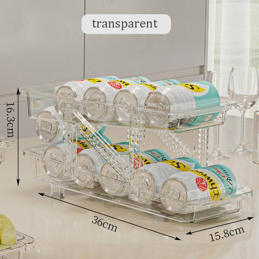 2-Tier Adjustable Soda Can Organiser