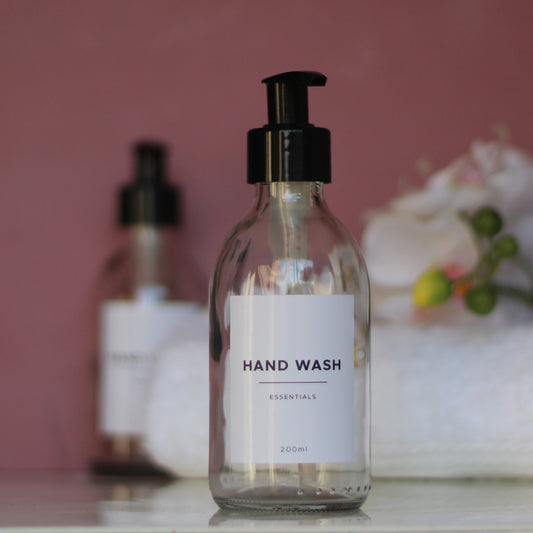 200ml Clear Glass Pump Dispenser