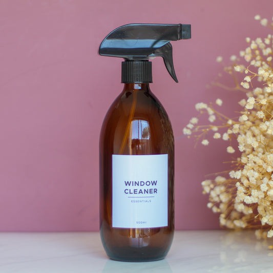 500ml Amber Glass Bottle with Trigger Spray