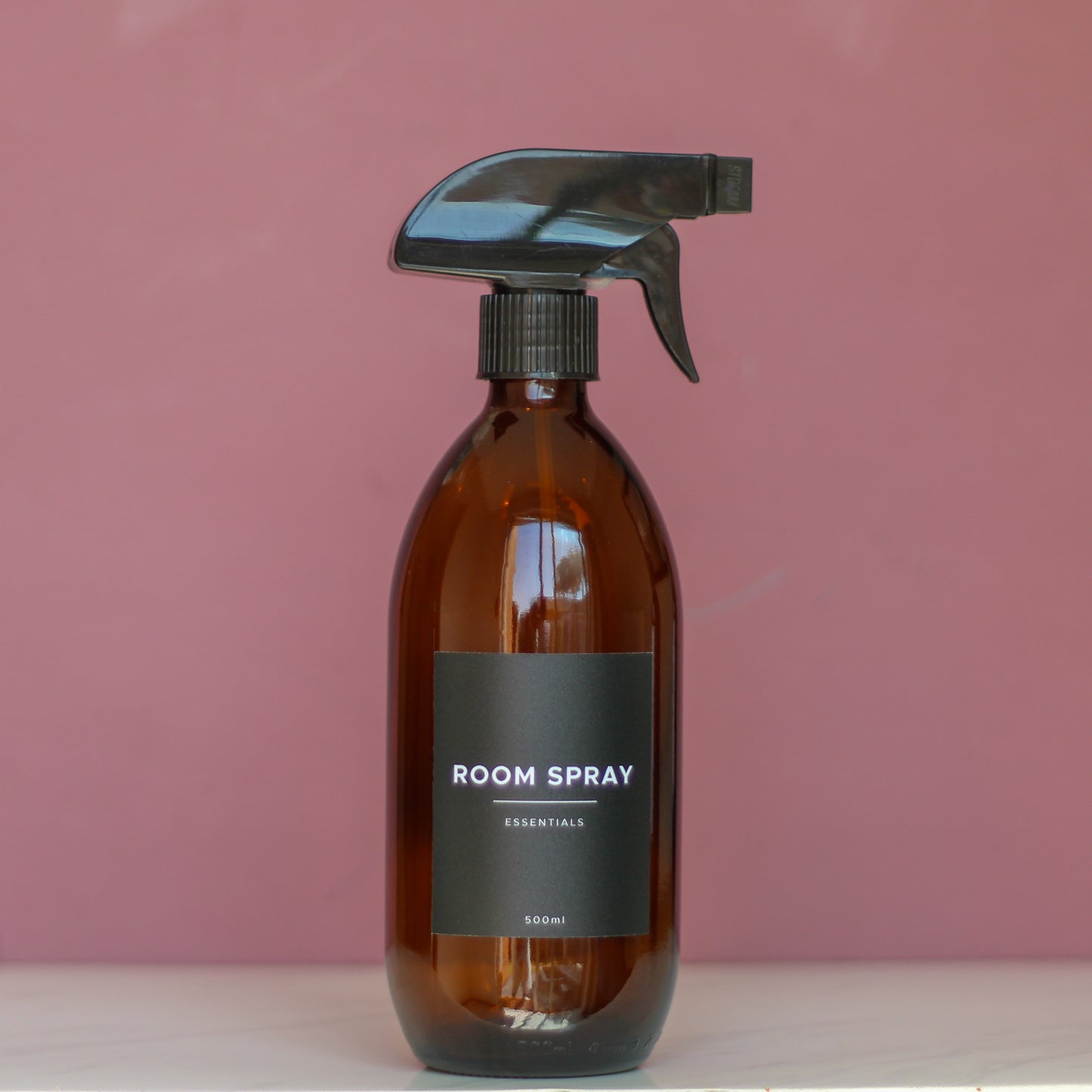 500ml Amber Glass Bottle with Trigger Spray