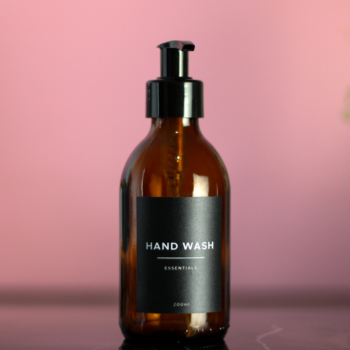 200ml Amber Glass Pump Dispenser