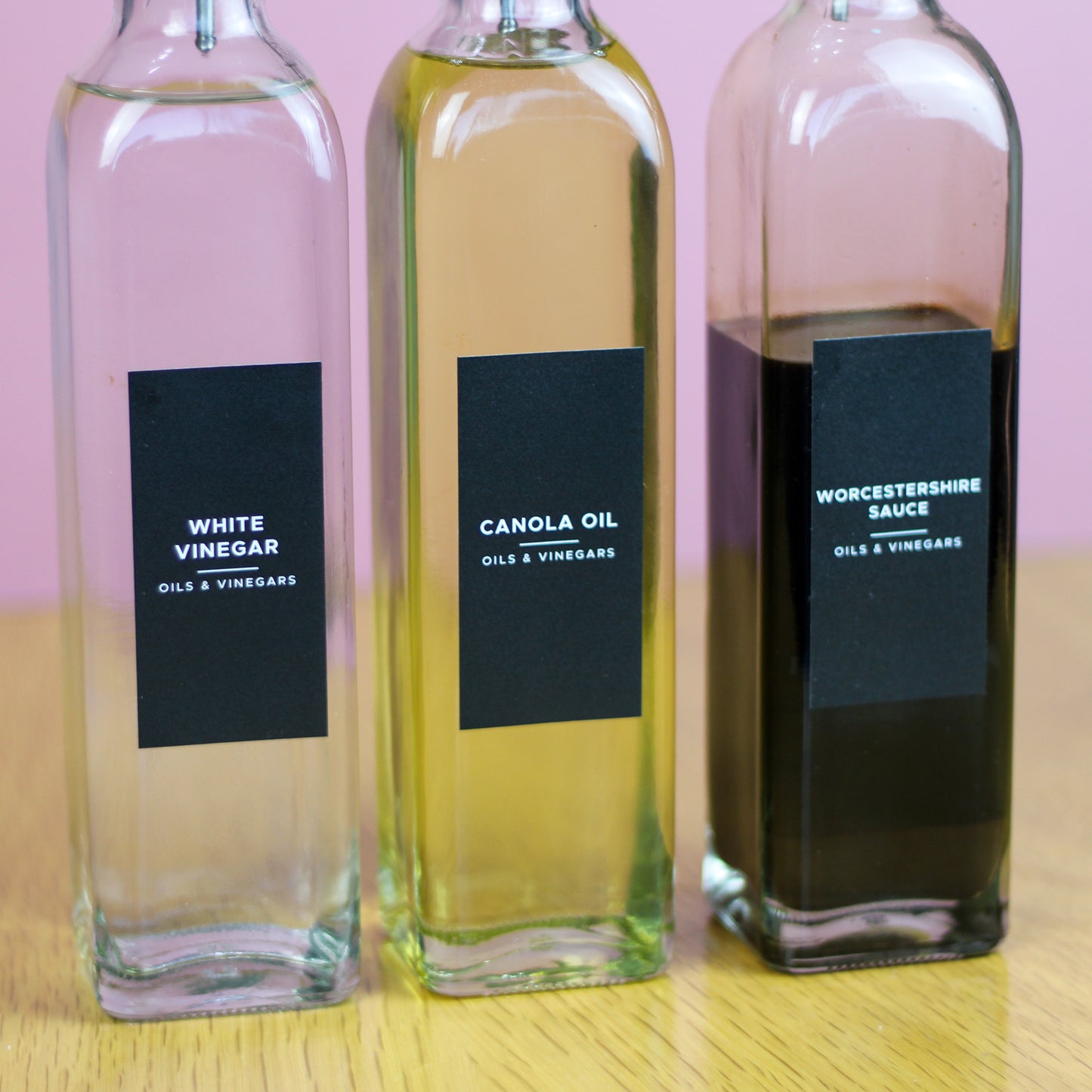 Premade Oil & Vinegar Label Sets