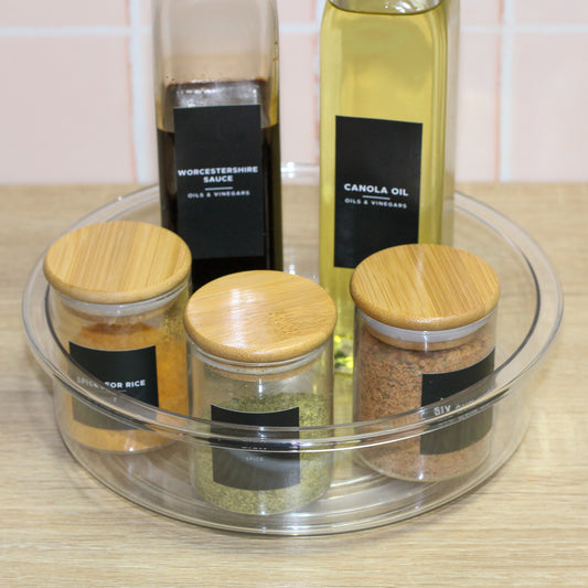Acrylic turntable lazy susan organiser