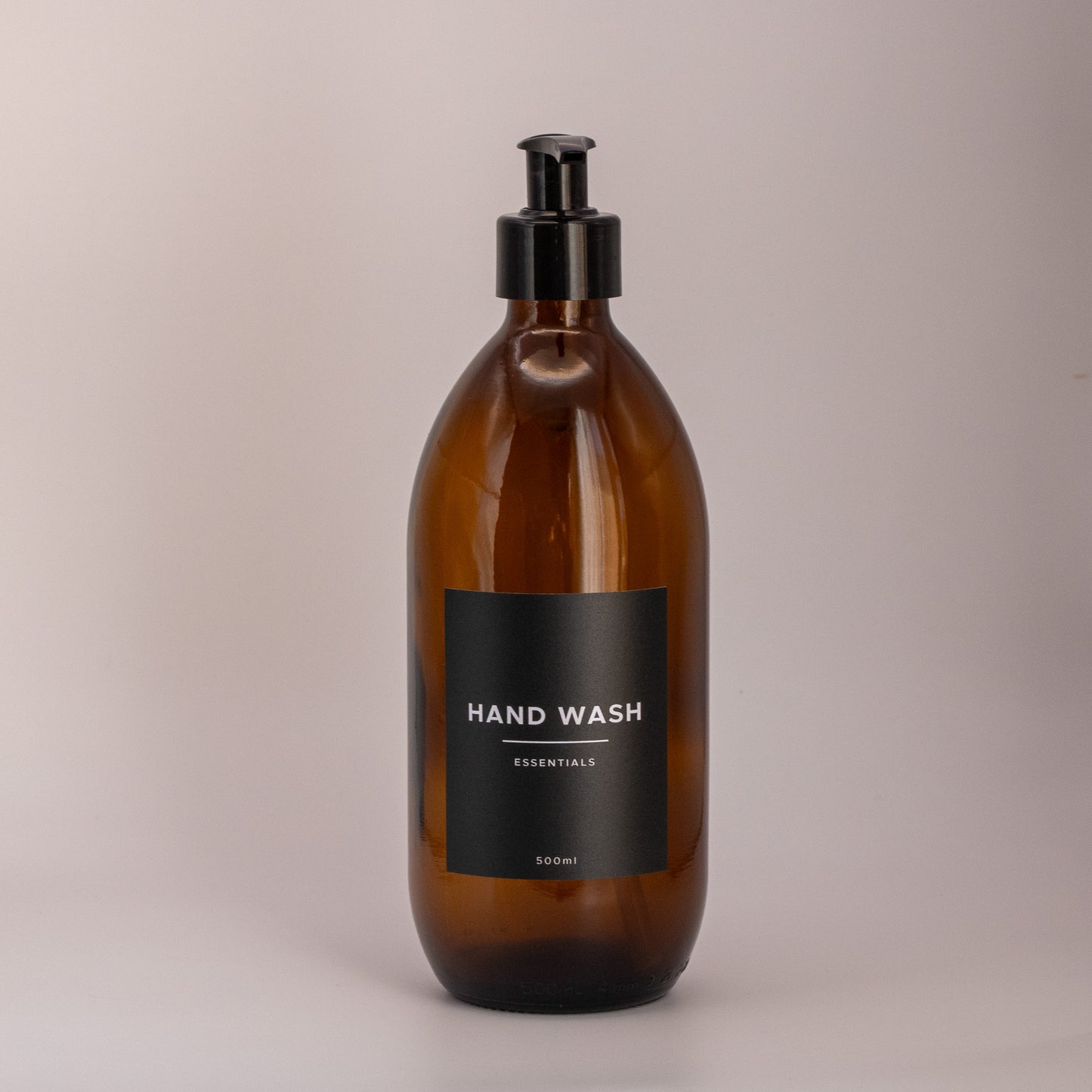 500ml Amber Glass Pump Dispenser