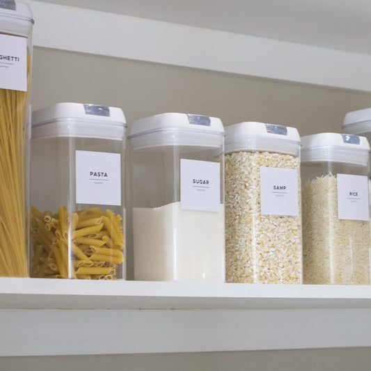 Basic Pantry Label Kit | 21 Pre-printed 6x6cm