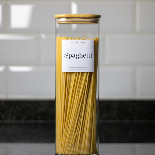 2500ml Square Glass Jar with Bamboo Lid