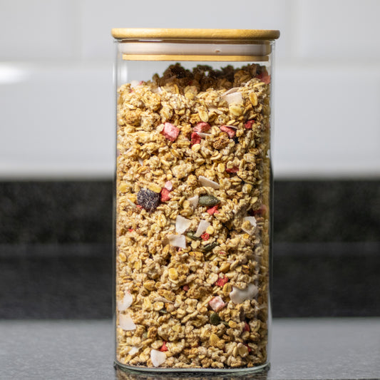 1500ml Square Glass Jar with Bamboo Lid