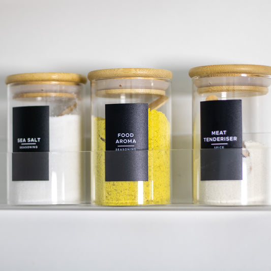 250ml Round Glass Jar with Bamboo Lid