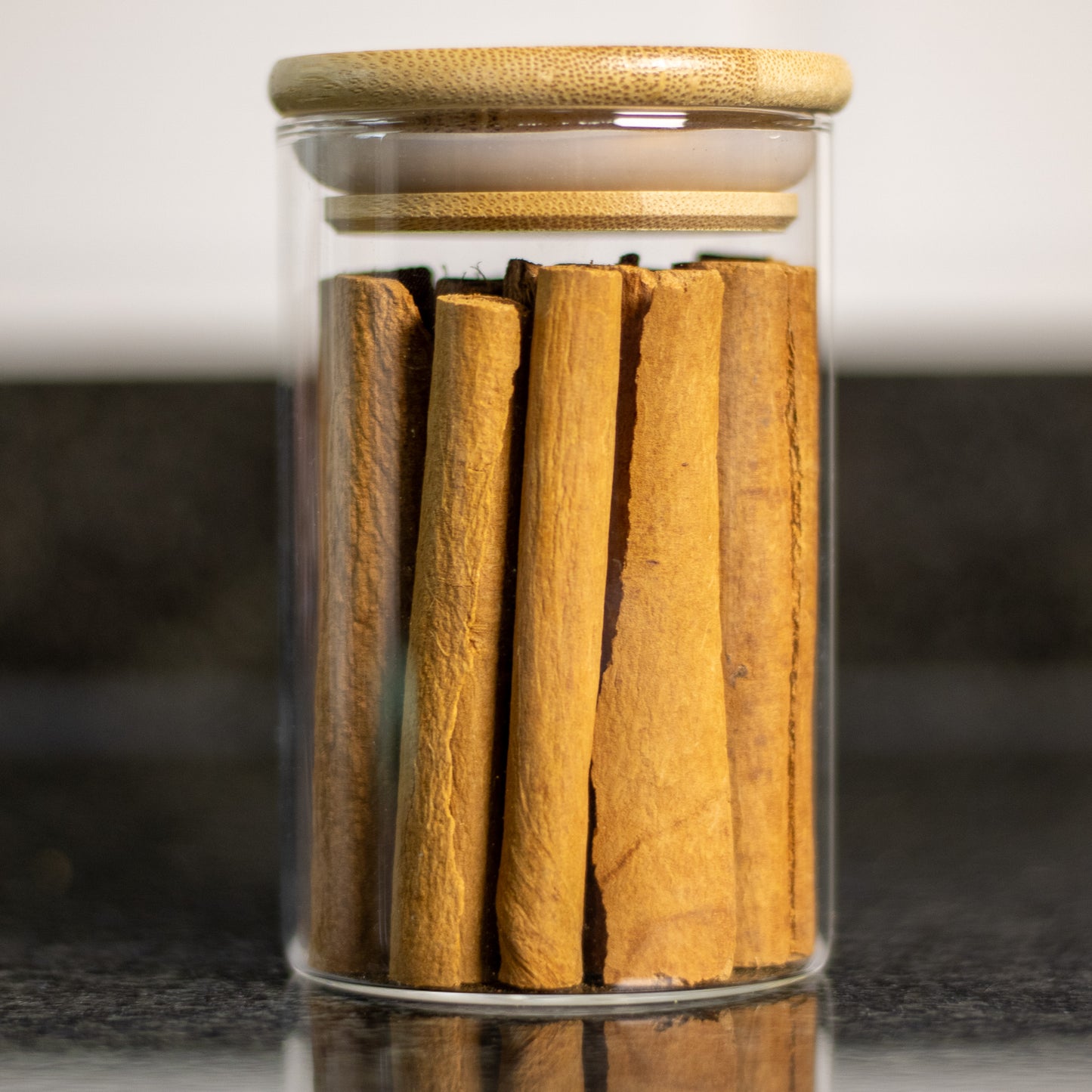 250ml Round Glass Jar with Bamboo Lid