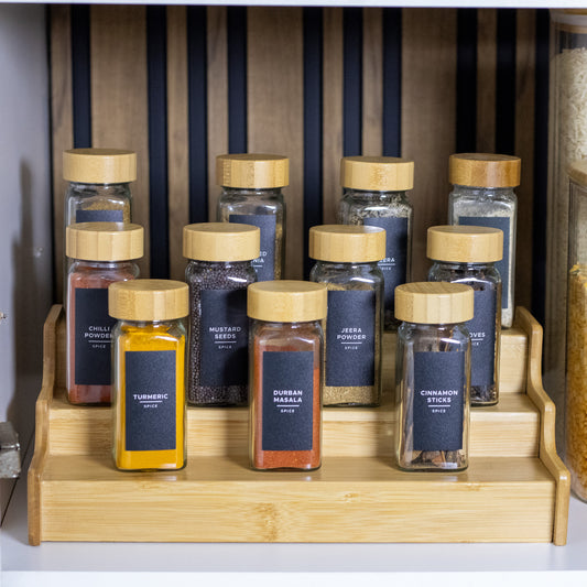 Spice Jars with Bamboo Lid