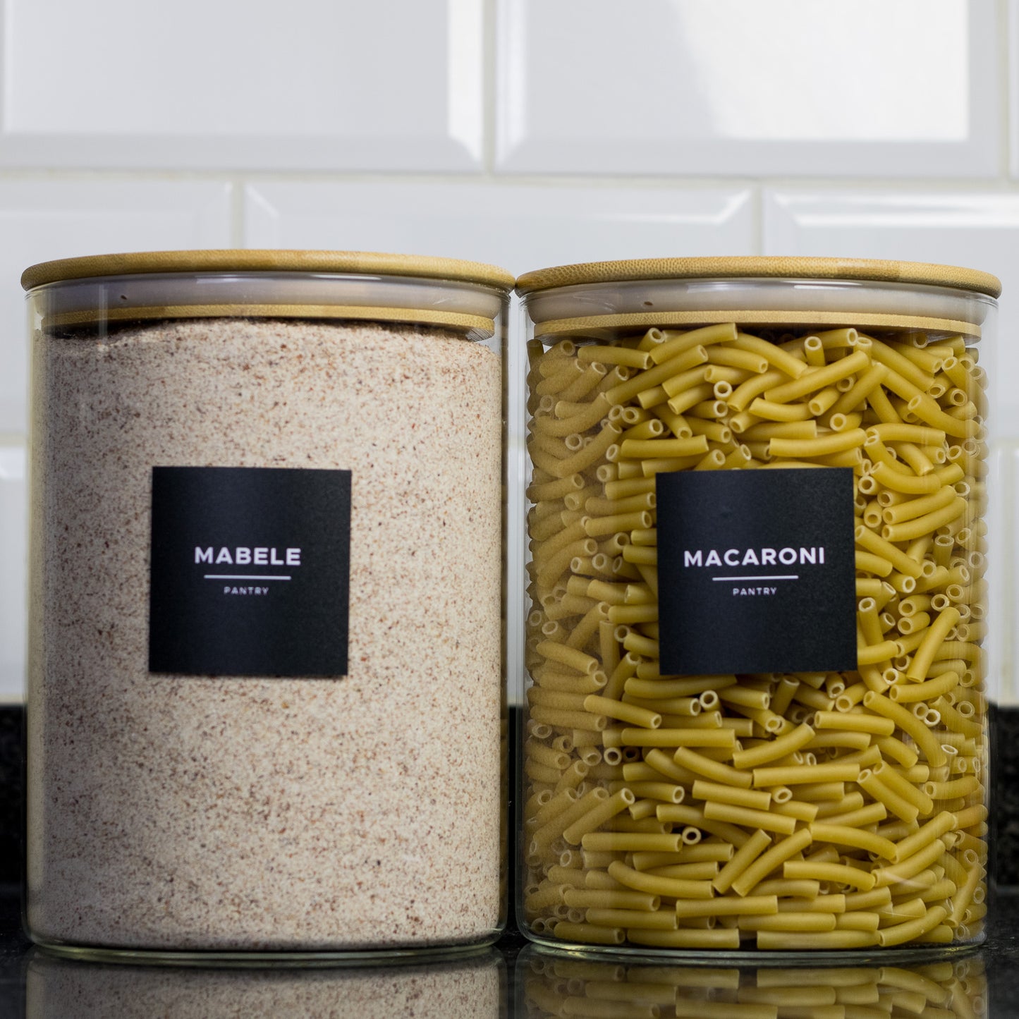 3 Litre Round Glass Jar with Bamboo Lid