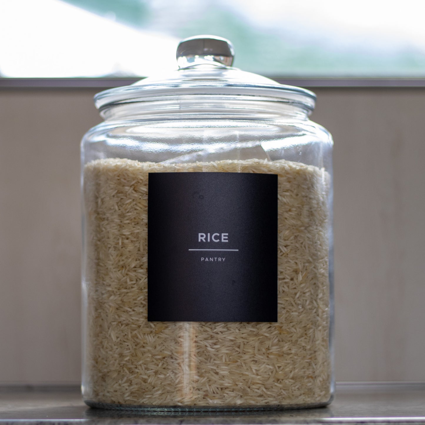 6.3L Glass Jar with Glass Lid