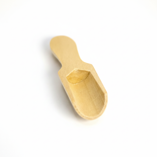 5pc Mini Wooden Scoop - 7.5cm