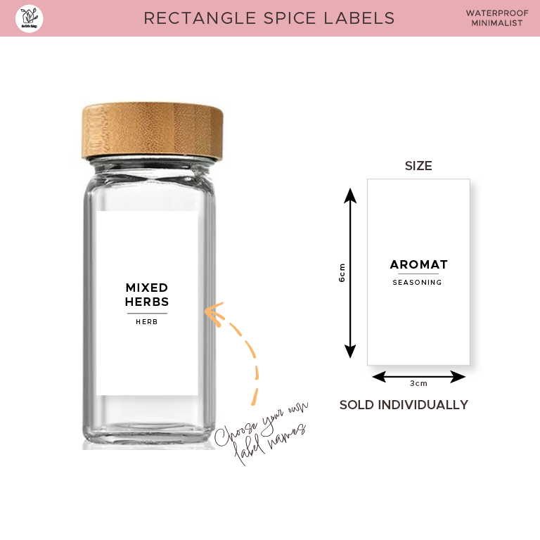 Rectangle Spice Labels