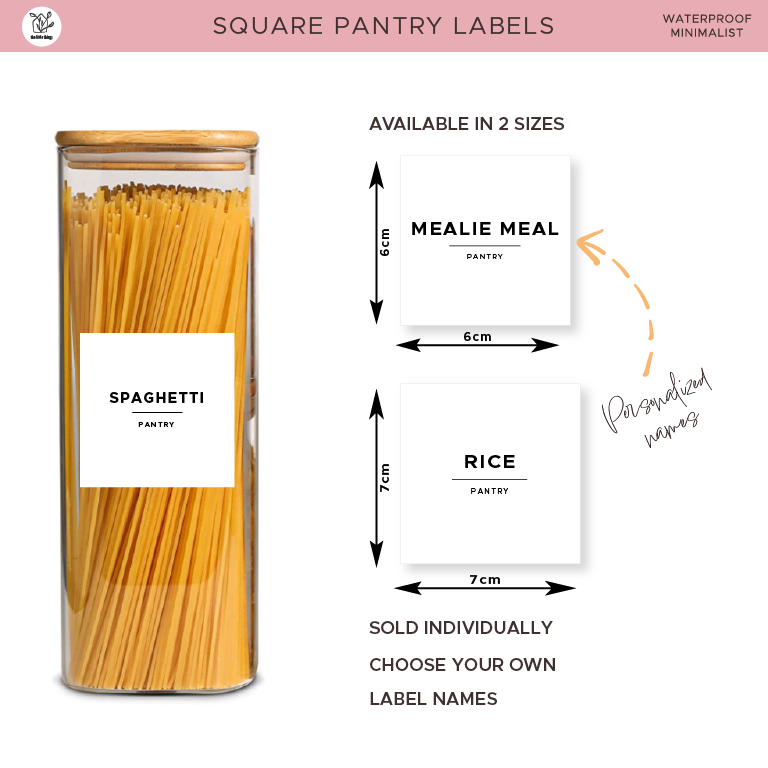 Square Pantry Labels
