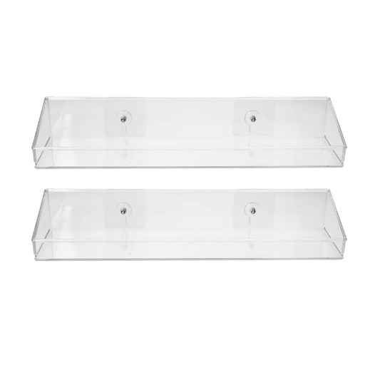 Set of 2 Acrylic Floating Shelves