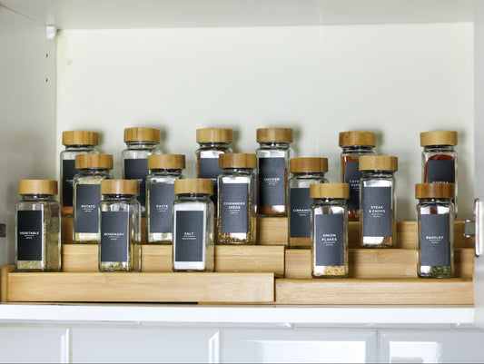 Expandable 3-Tier Bamboo Organiser - Large