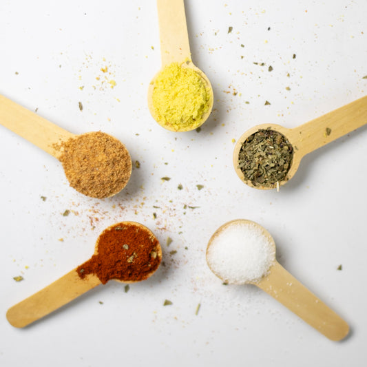 5pc Mini Wooden Seasoning Spoons - 6.8cm