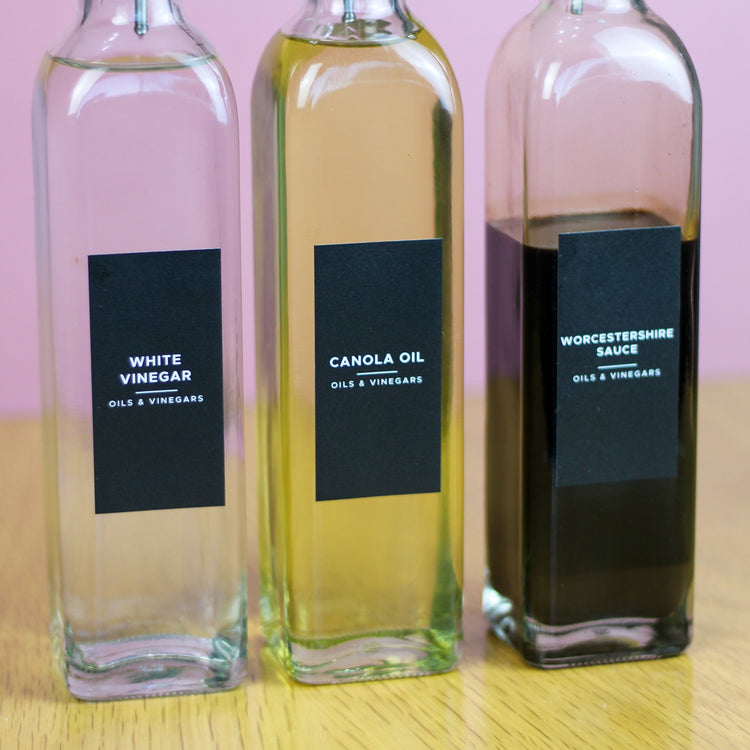 Oil, Vinegar & Syrup Labels