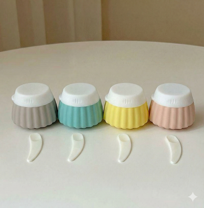 4-pack Refillable Travel silicone jars - 40ml