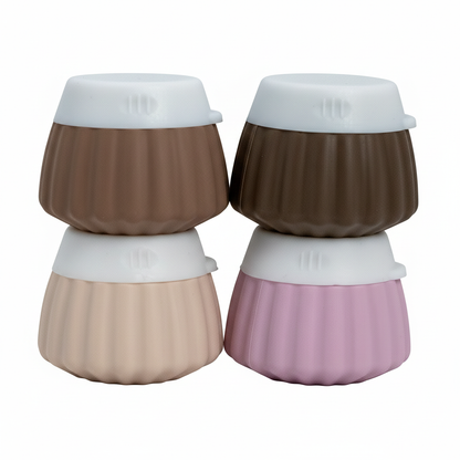 4-pack Refillable Travel silicone jars - 40ml