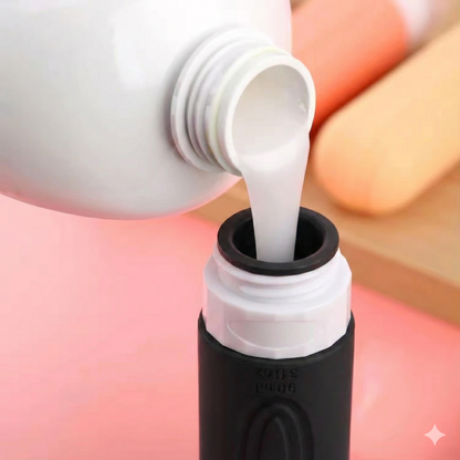 4-pack Refillable Travel silicone bottles - 90ml