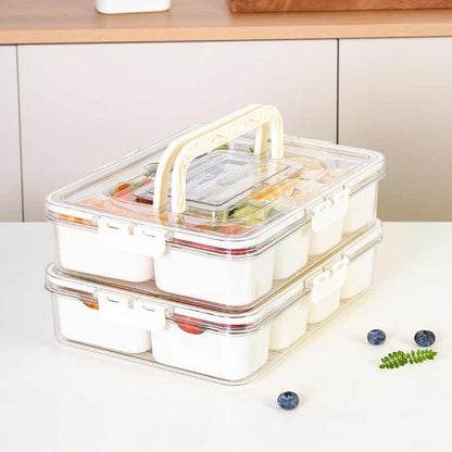 Snack box/ Travel serving tray 8 compartments