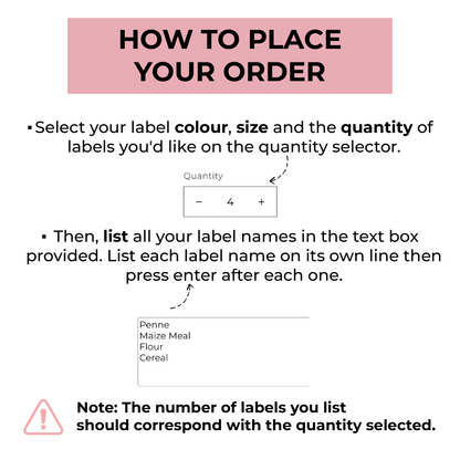 Square Pantry Labels