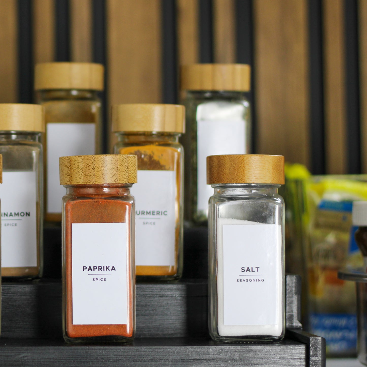 Set of Spice Jars with Bamboo Lid – The Little Things