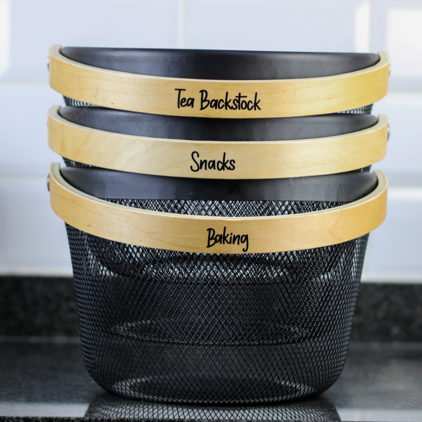 Custom Vinyl Labels for Baskets