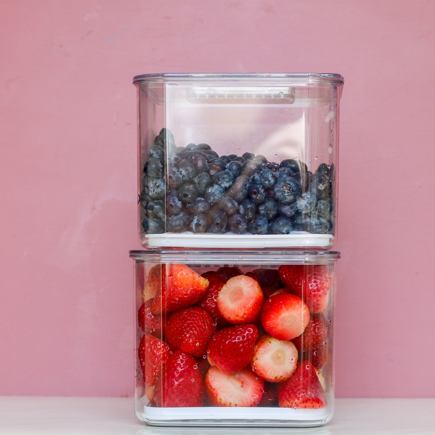 Fridge Fruit And Veggie Drain Box with lid