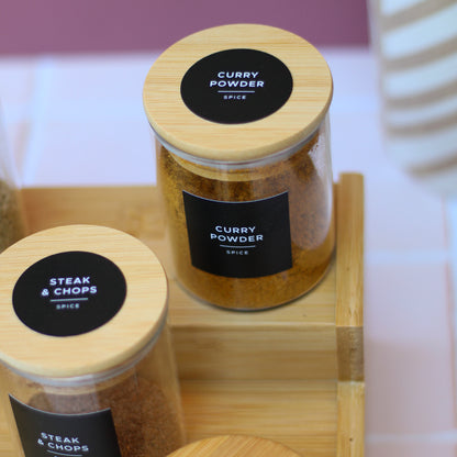 Round Spice Labels Kit | 36 Pre-Printed 4cm