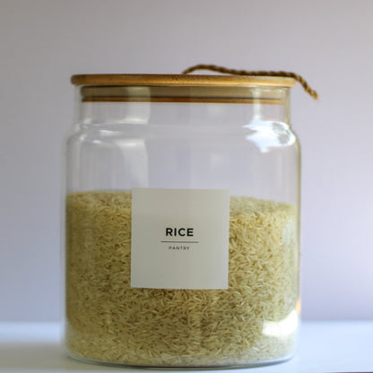 Essentials Pantry Label Kit | 21 Pre-printed 6x6cm