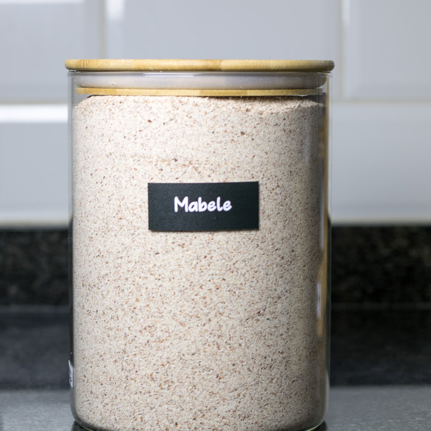 3 Litre Round Glass Jar with Bamboo Lid