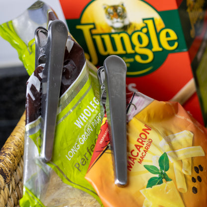 Stainless Steel Bag Clips - 3-Piece Set