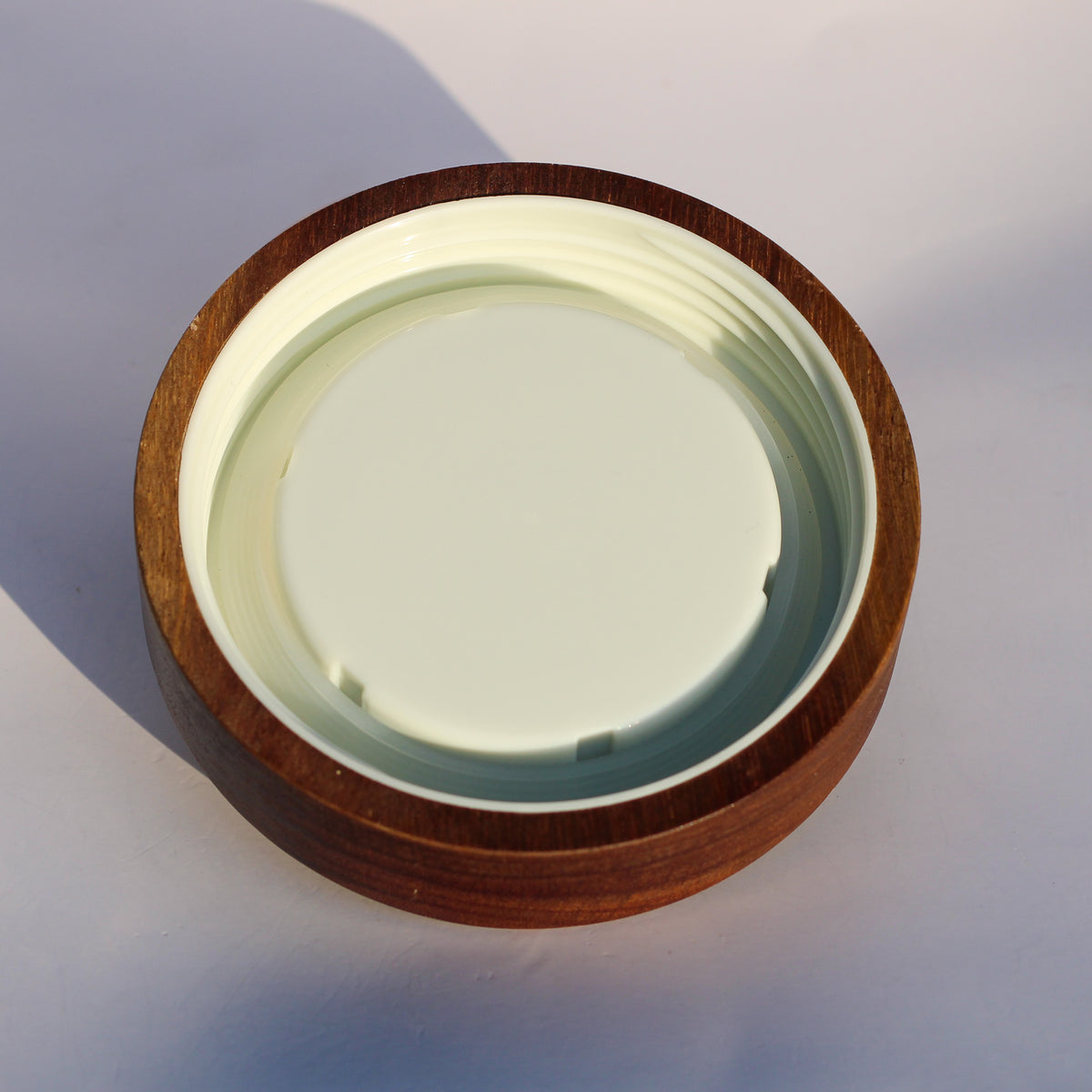 Round Glass Jar with Acacia Lid