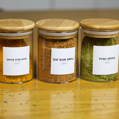 Clearance Sale: Premade Spice Labels Sheet