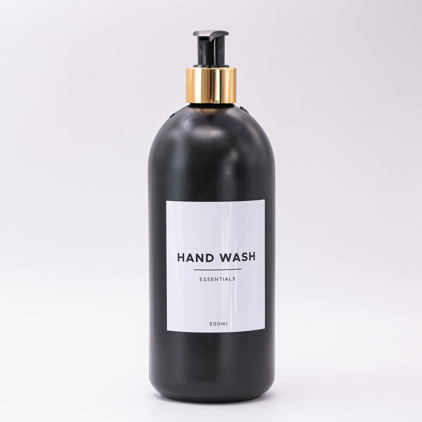 500ml Black Plastic Bottle Dispenser (HDPE)