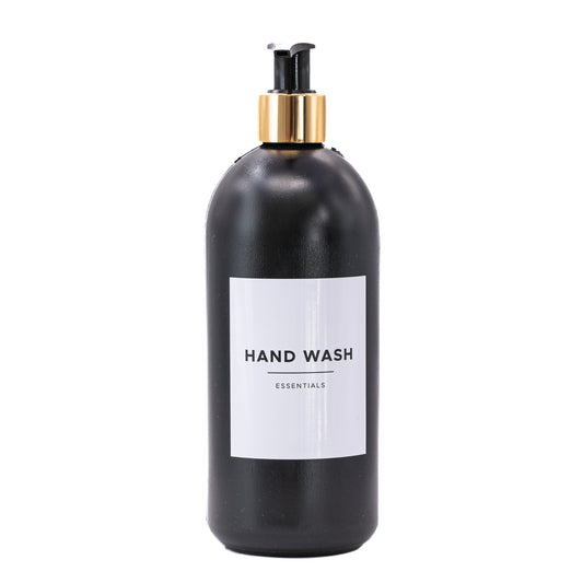 500ml Black Plastic Bottle Dispenser (HDPE)