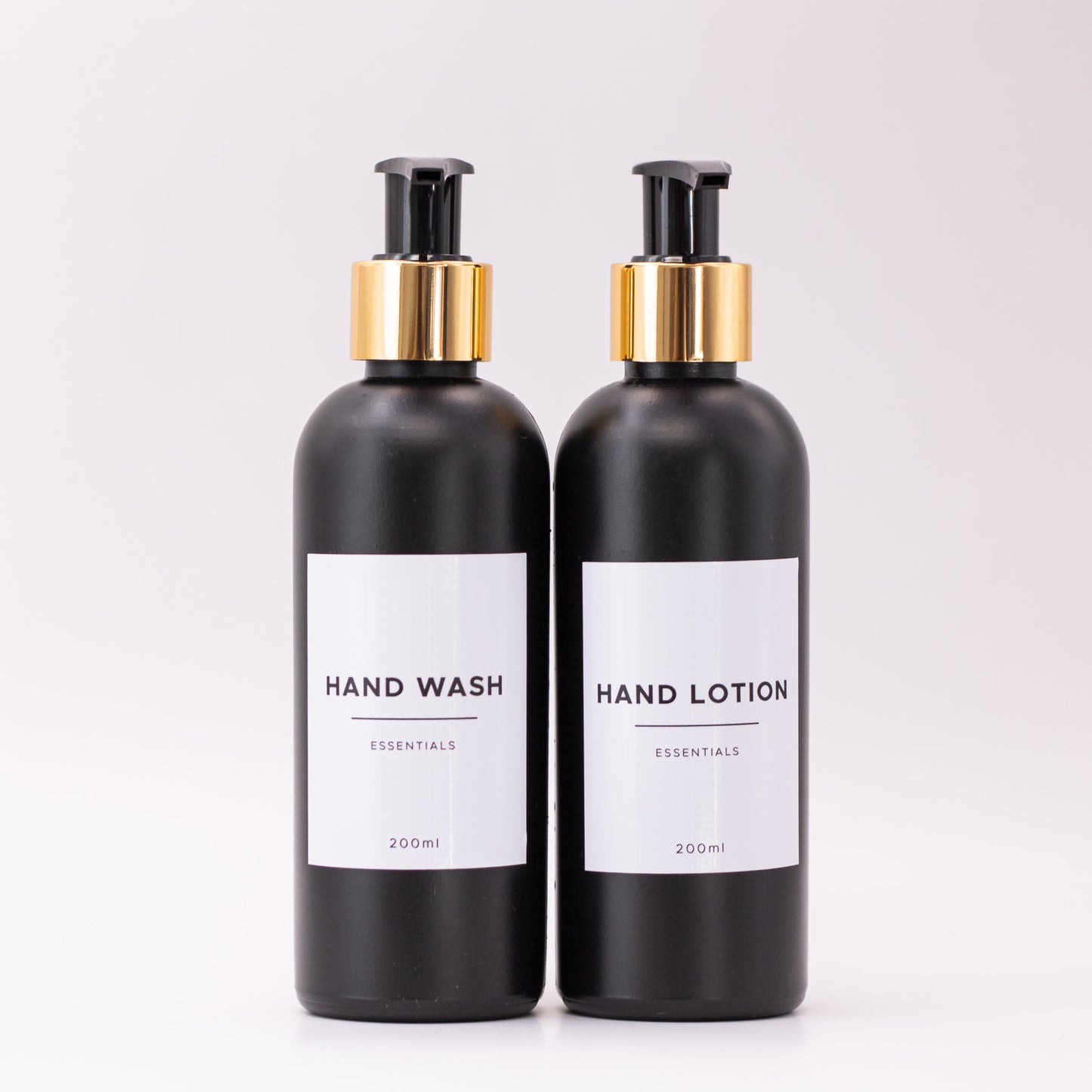 200ml Black Plastic Dispenser (HDPE)