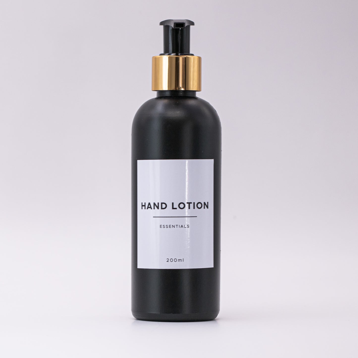 200ml Black Plastic Dispenser (HDPE)