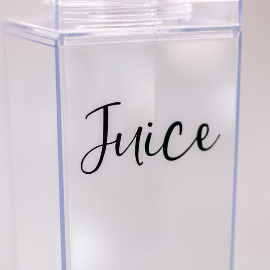 Custom Vinyl Labels for Fridge Bottles & Containers