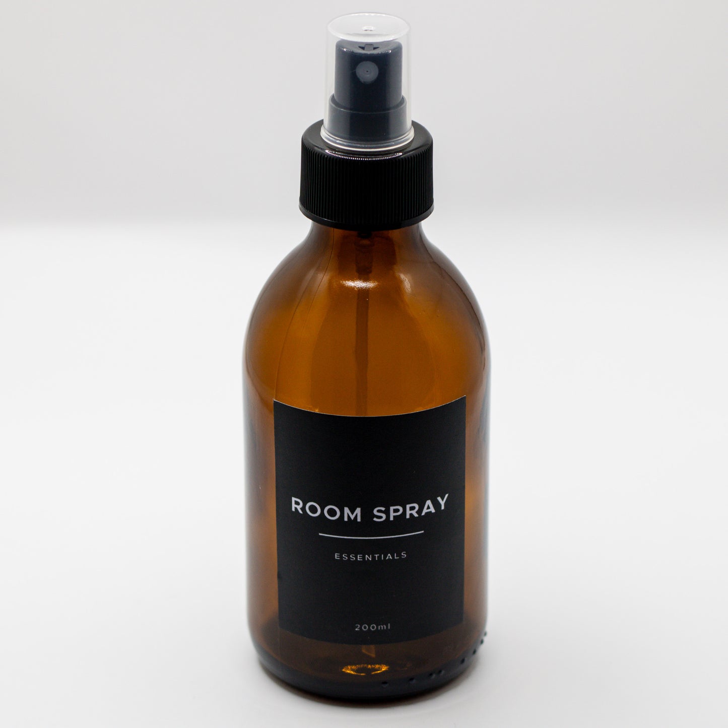 200ml Amber Glass Bottle with Mist Spray Cap