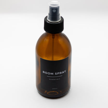 200ml Amber Glass Bottle with Mist Spray Cap