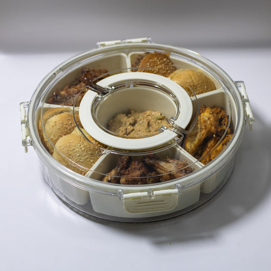 Round Rotating Snack Storage Box