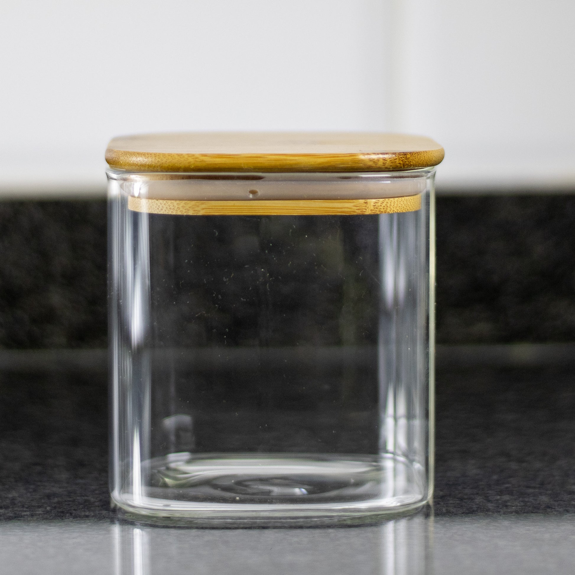 750ml Square Glass Jar with Bamboo Lid – The Little Things