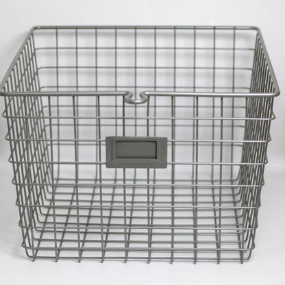 Wire Storage Storage Basket with Label Plate
